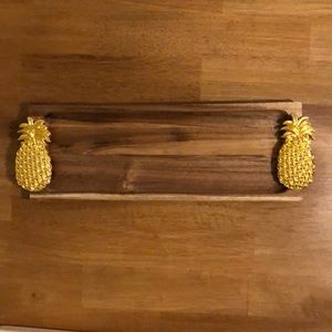 Wood serving board